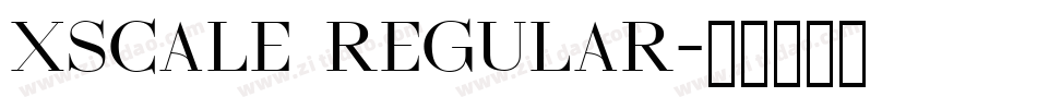 xscale Regular字体转换